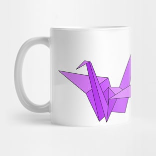 Purple origami crane Mug